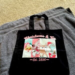 Xmas tote  grey for gift giving and more 💯 cotton